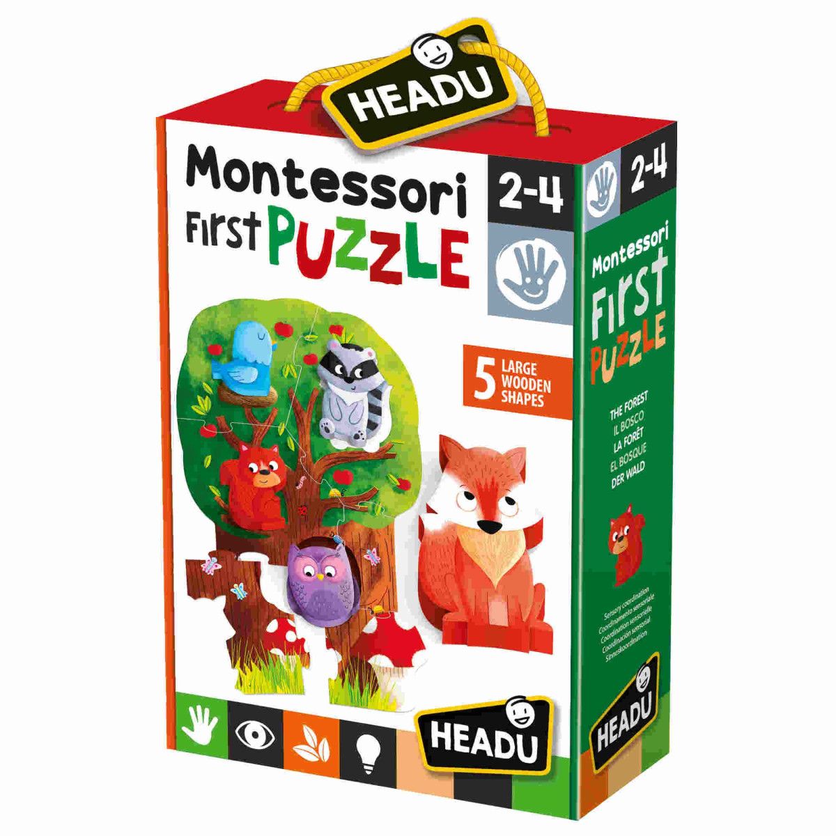 Montessori First Puzzle the Forest - HEADU - EDUCATIONAL - td-toys.it