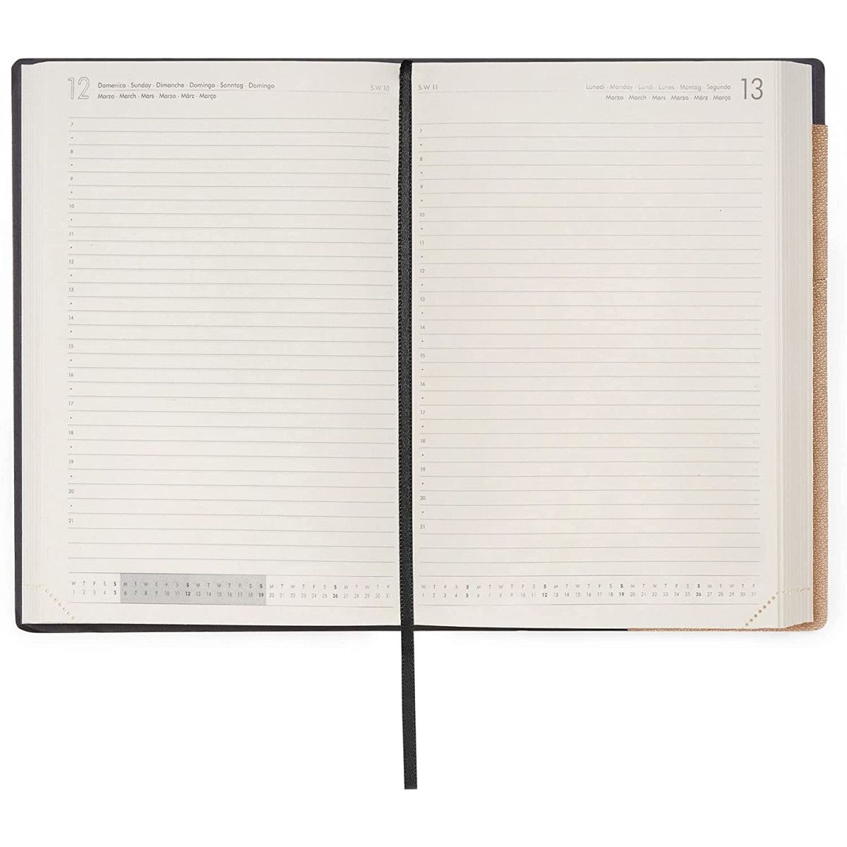 AGENDA GIORNALIERA LARGE - 2023- LARGE DAILY DIARY - 12M - ROSEGOLD - LEGAMI MILANO - LEGAMI MILANO - td-toys.it