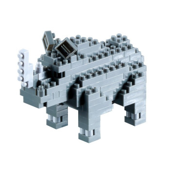 Brixies - Rhinoceros - 115 pz.-GIOCHI CREATIVI