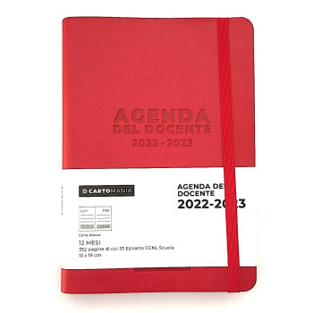 AG.12M SETT. LG C.RIG. ROSSO BORGOGNAMOLESKINE 2024 MOLESKINE