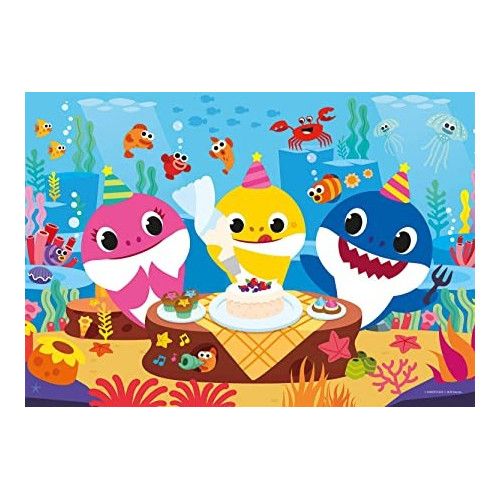 Clementoni - Puzzle enfant, Happy Color 60 pièces - Baby Shark