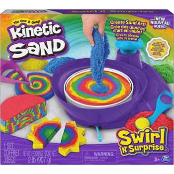 KINETIC SAND SWIRL & SURPRISE SET-GIOCHI CREATIVI