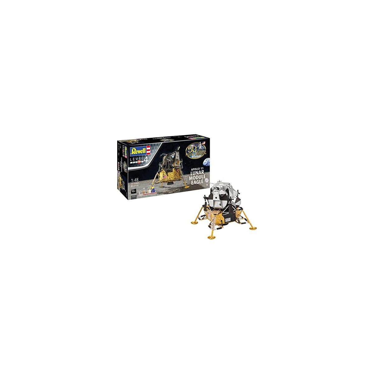 Set regalo Modulo lunare Apollo 11 "Aquila" Model kit Revell con accessori base - REVELL - MODELING - td-toys.it