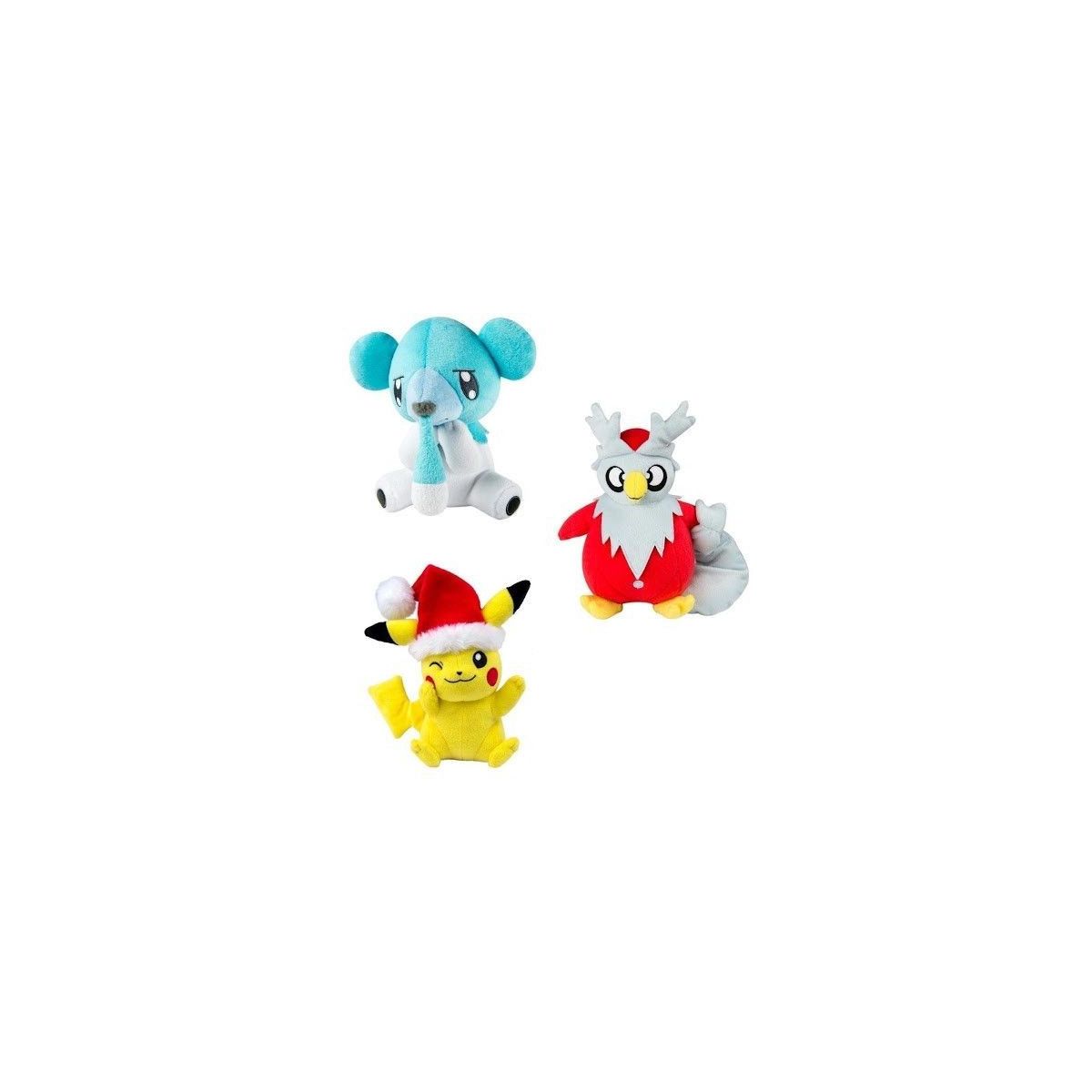 POKEMON - Set 6 Christmas Peluches assortiti - THE POKEMON COMPANY INTERNATIONAL - PELUCHE - td-toys.it