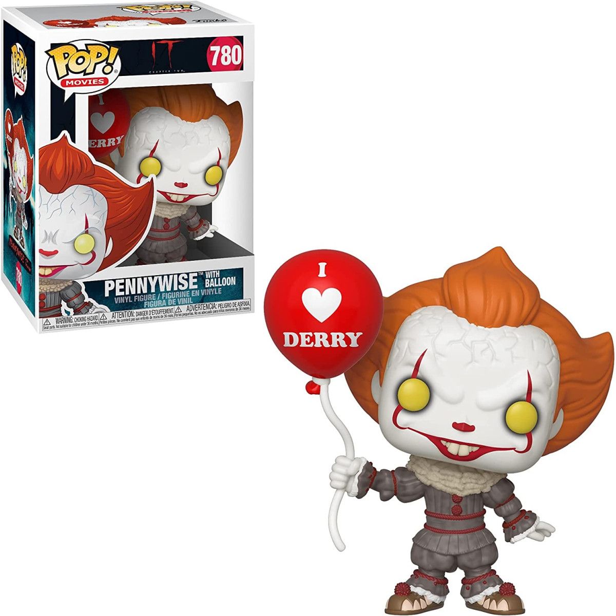 IT: Chapter 2 - 780 Pennywise w/Balloon 9Cm (Pop!) - FUNKO POP! - FUNKO POP! - td-toys.it