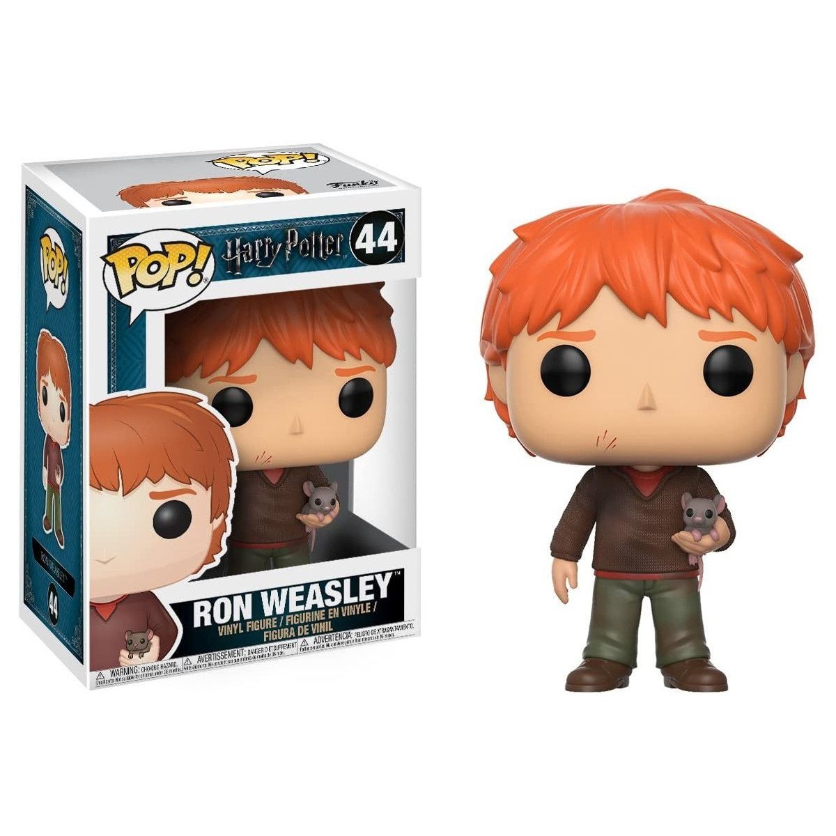 Harry Potter - 44 Ron Weasley w/Scabbers 9Cm (Pop!) - FUNKO POP! - FUNKO POP! - td-toys.it