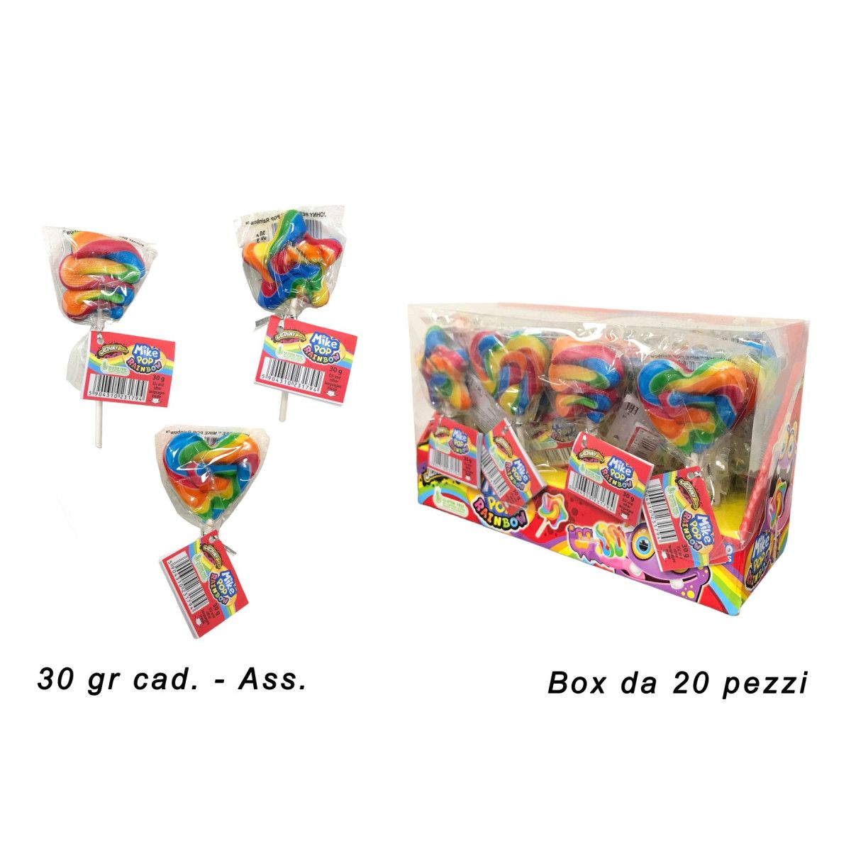 MIKE POP RAINBOW 30 gr - - SWEETS - td-toys.it