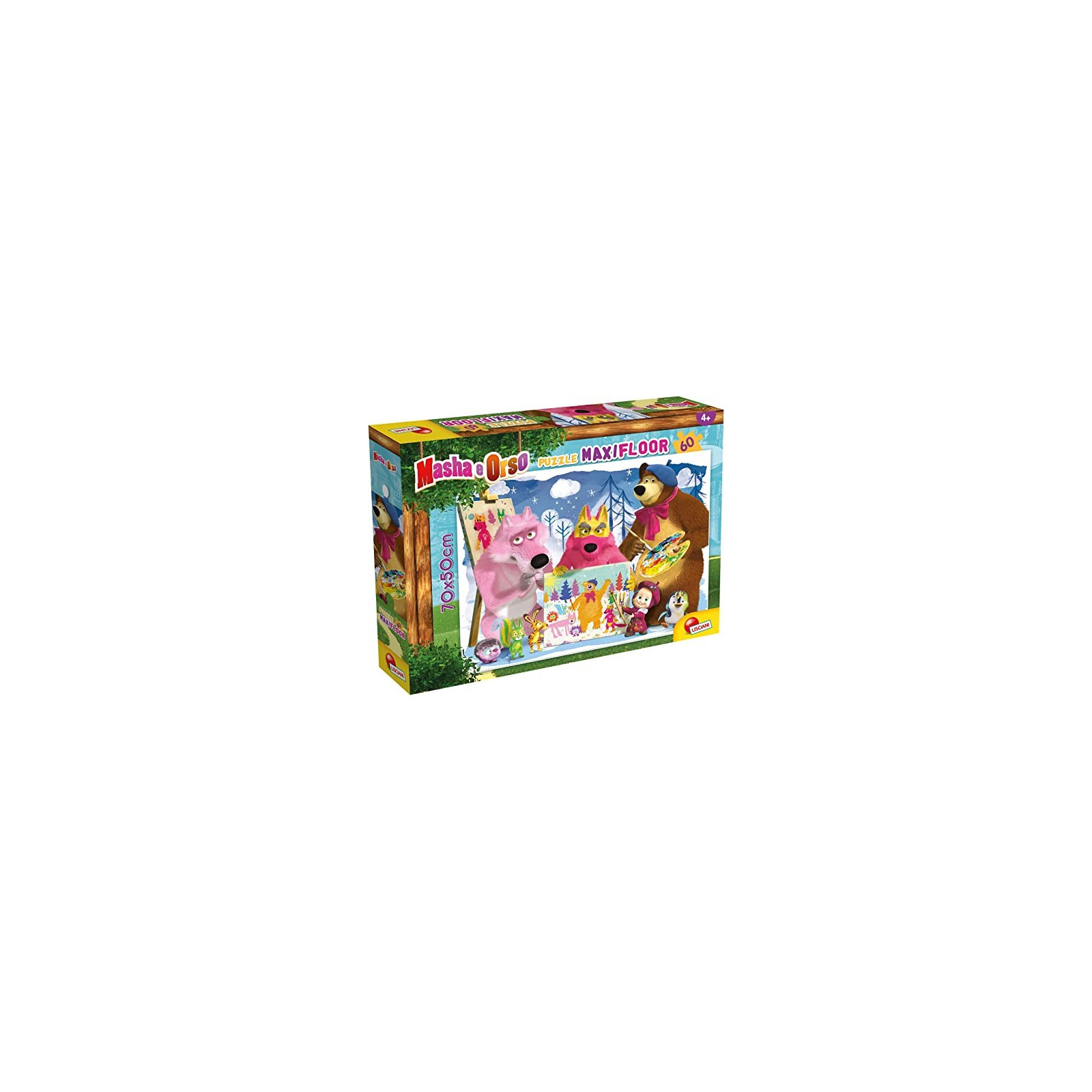 MASHA PUZZLE MAXIFLOOR 60 LET'S PAINT TOGETHER! - LISCIANI GIOCHI - PUZZLE - td-toys.it