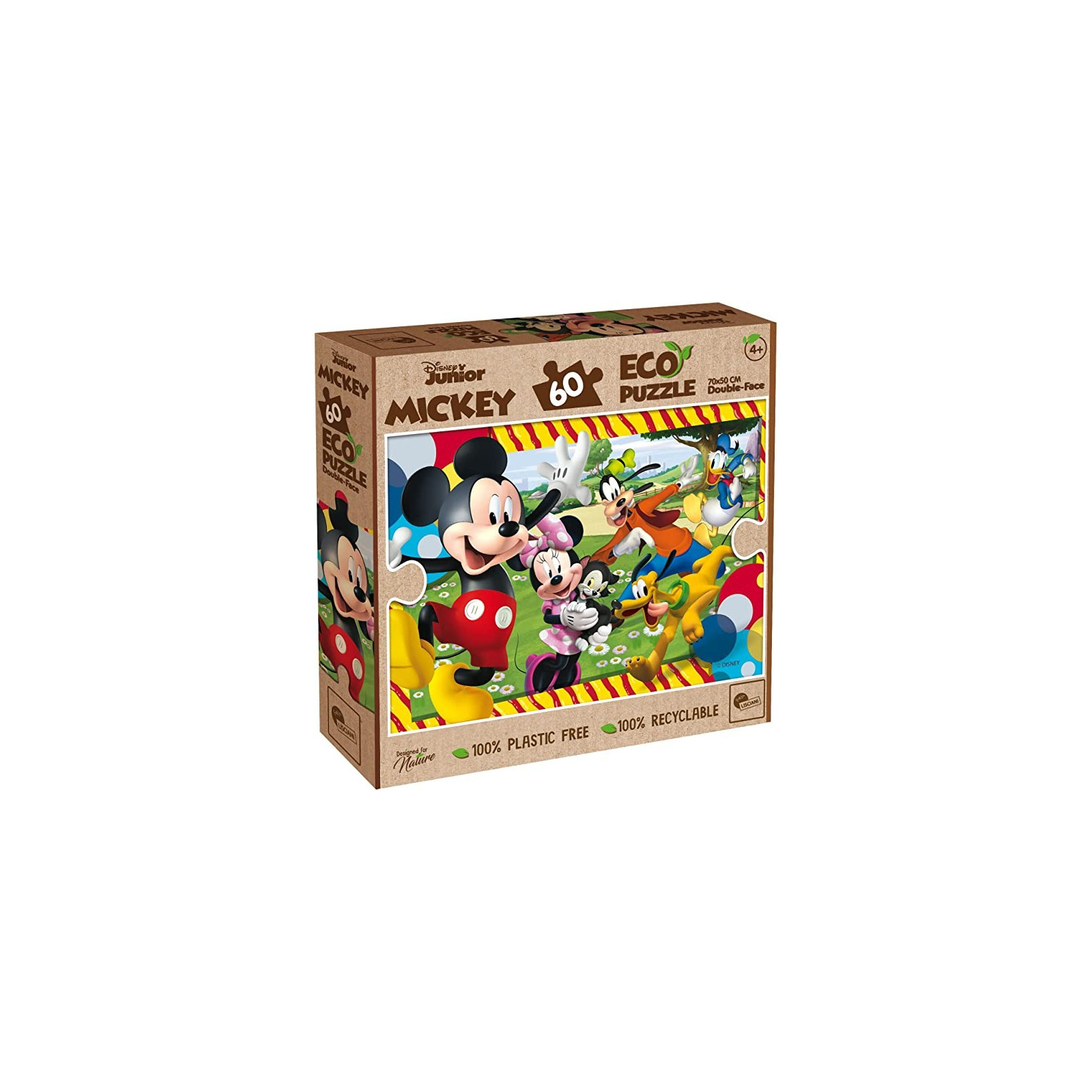 DISNEY ECO-PUZZLE DF MICKEY MOUSE 60 - LISCIANI GIOCHI - PUZZLE - td-toys.it