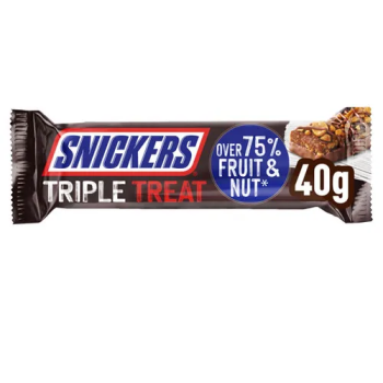 Snickers Triple Treat - Barretta di cioccolato e fruttasecca-SWEETS