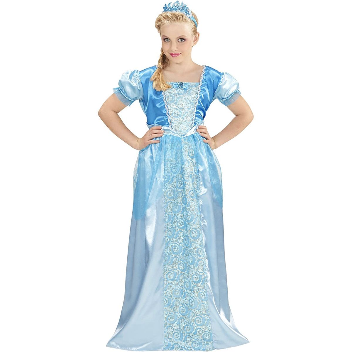 "PRINCIPESSA DELLE NEVI" (vestito,tiara) 104 cm - WIDMANN - COSTUMI - td-toys.it