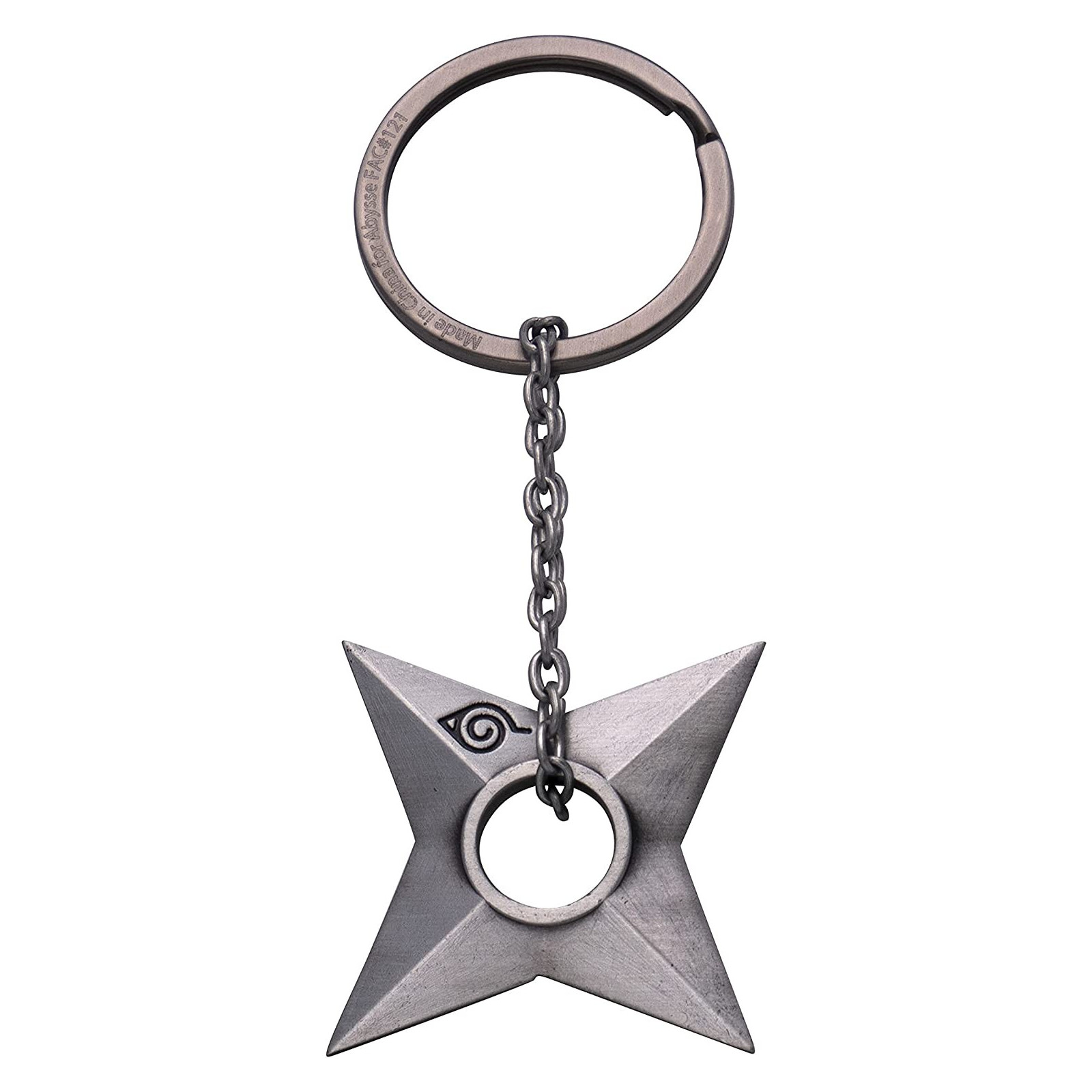 NARUTO SHIPPUDEN - Keychain 3D "Shuriken Konoha" - ABYSTYLE - GADGET - td-toys.it