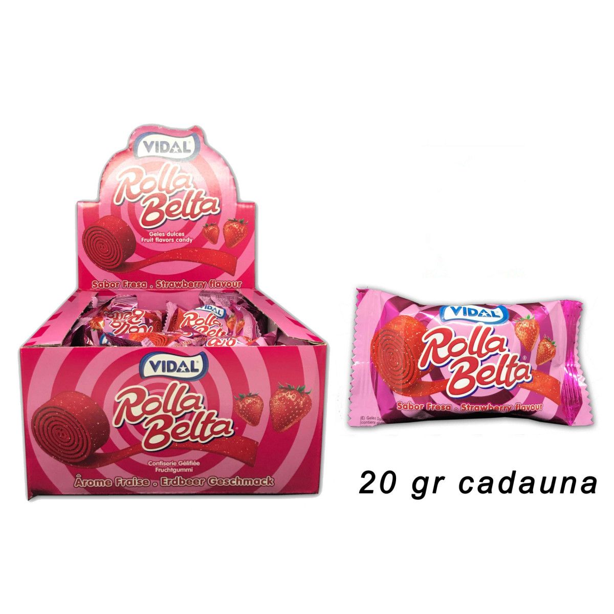 VIDAL ROLLA BELTA FRAGOLA - - SWEETS - td-toys.it