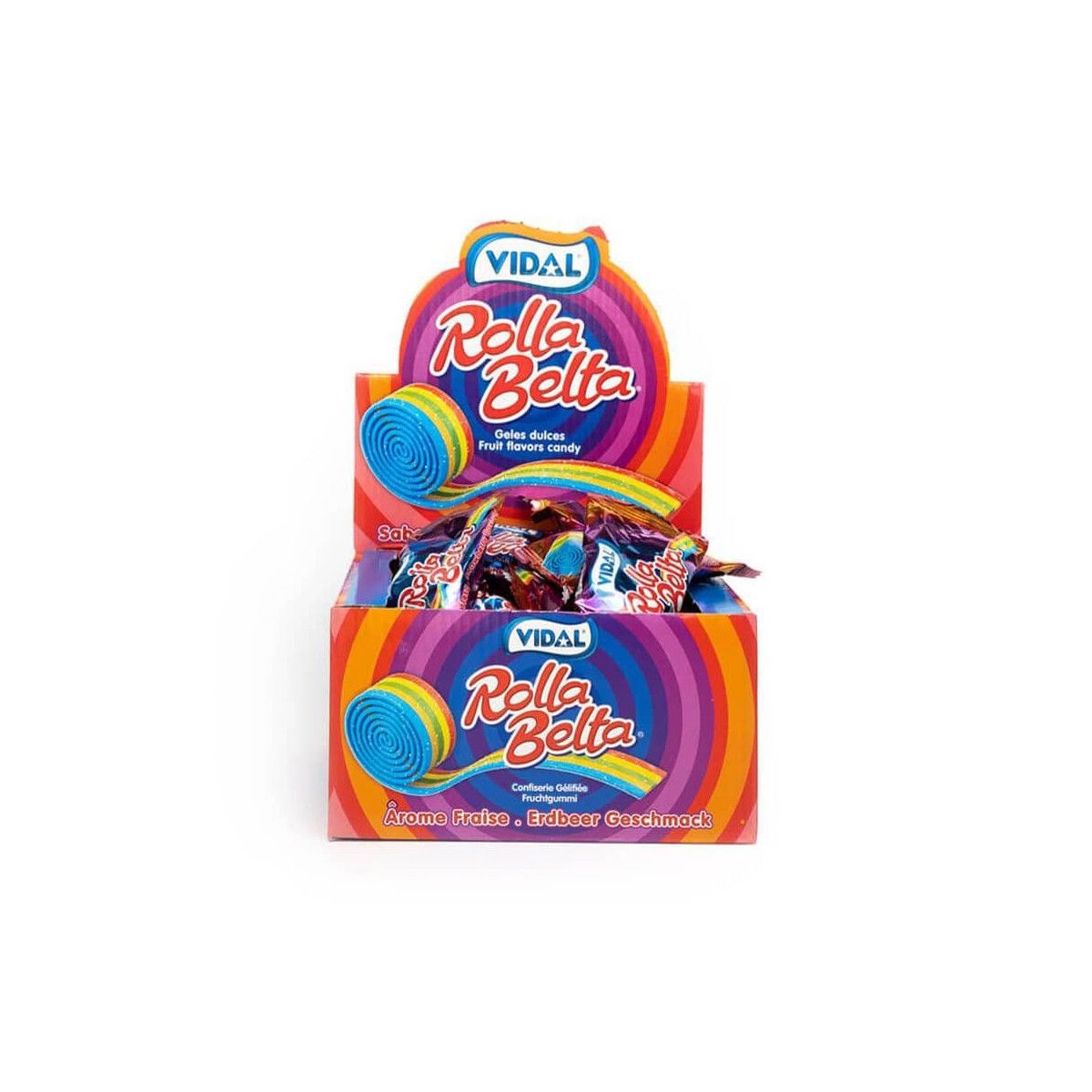 VIDAL ROLLA BELTA 5 COLORI - - SWEETS - td-toys.it