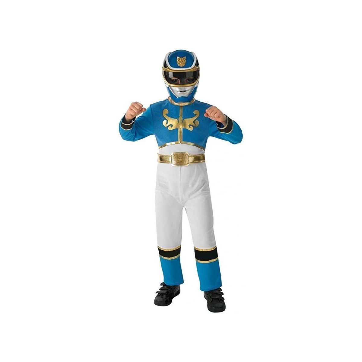 Rubie's R887758 - Costume Power Ranger Blu, Taglia M 5/ anni - RUBIES - COSTUMES - td-toys.it