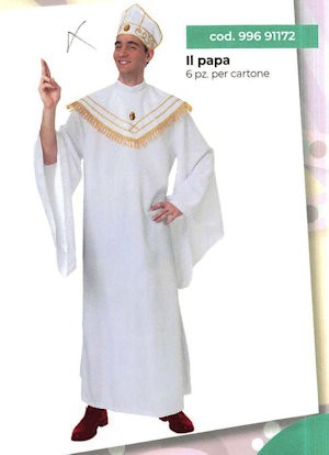 EMINENZA (Papa) COSTUME ADULTO TG XL Costume