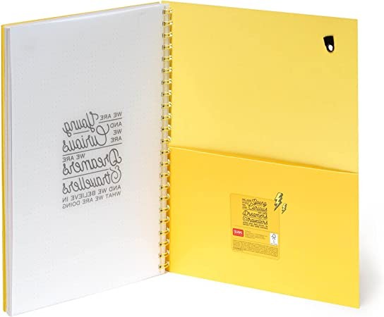 TACCUINO quaderno MY NOTEBOOK dotted GIALLO medium LEGAMI con