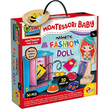 MONTESSORI LEGNO FASHION DOLL-GIOCATTOLI EDUCATIVI