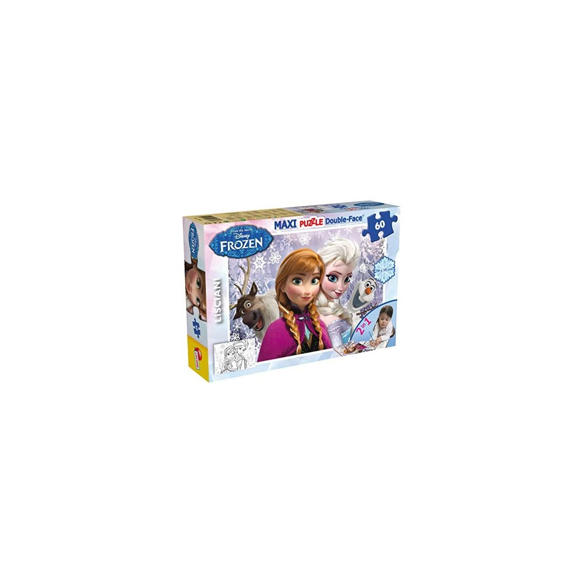 DISNEY PUZZLE DF MAXI FLOOR 60 FROZEN SISTERS FOREVER - LISCIANI GIOCHI - PUZZLE - td-toys.it