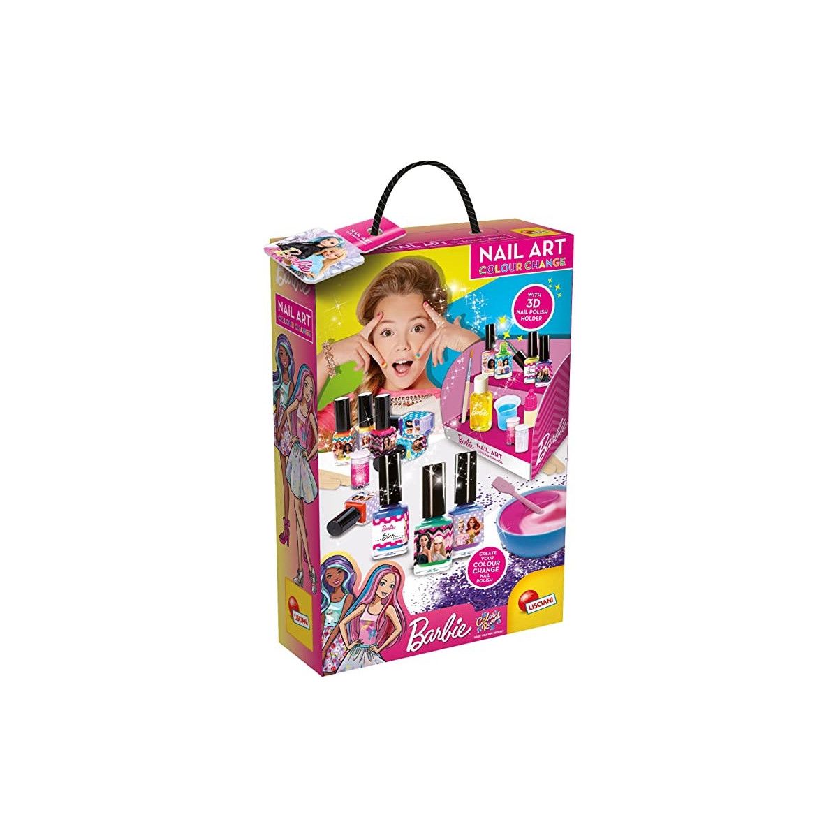 BARBIE NAIL ART COLOUR CHANGE - LISCIANI GIOCHI - EDUCATIONAL - td-toys.it