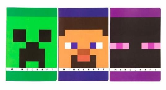 QUADERNO MAXI +30% 5MM MINECRAFT CHARACTER Quaderno A4 Quadretto