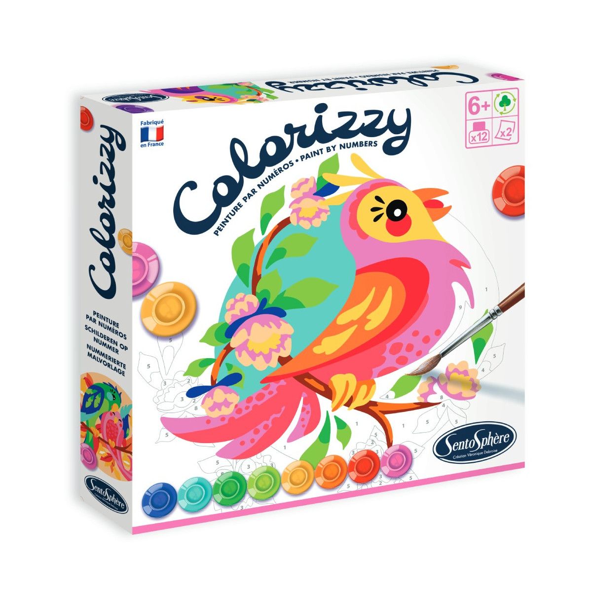 Sentosphère - Colorizzy - Perruches - Sentosphère - CREATIVI - td-toys.it