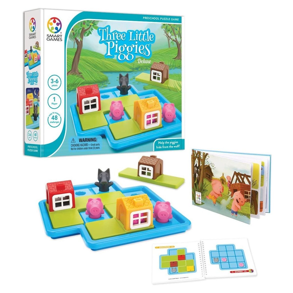 Smart Games - I Tre Piccoli Porcellini (con libro della fiaba incluso) - Italian Version - Smart Games - BOARD GAMES' - td-to...