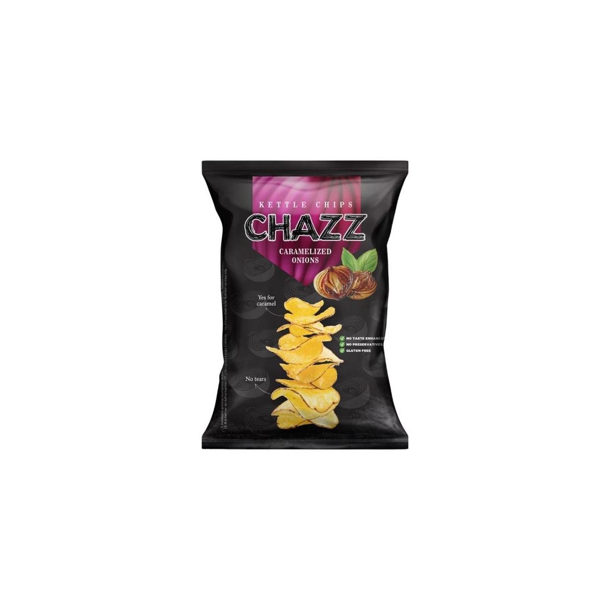 Chazz Potato Chips Caramelized Onions - Chips alla Cipolla Caramellata - - SNACK - td-toys.it