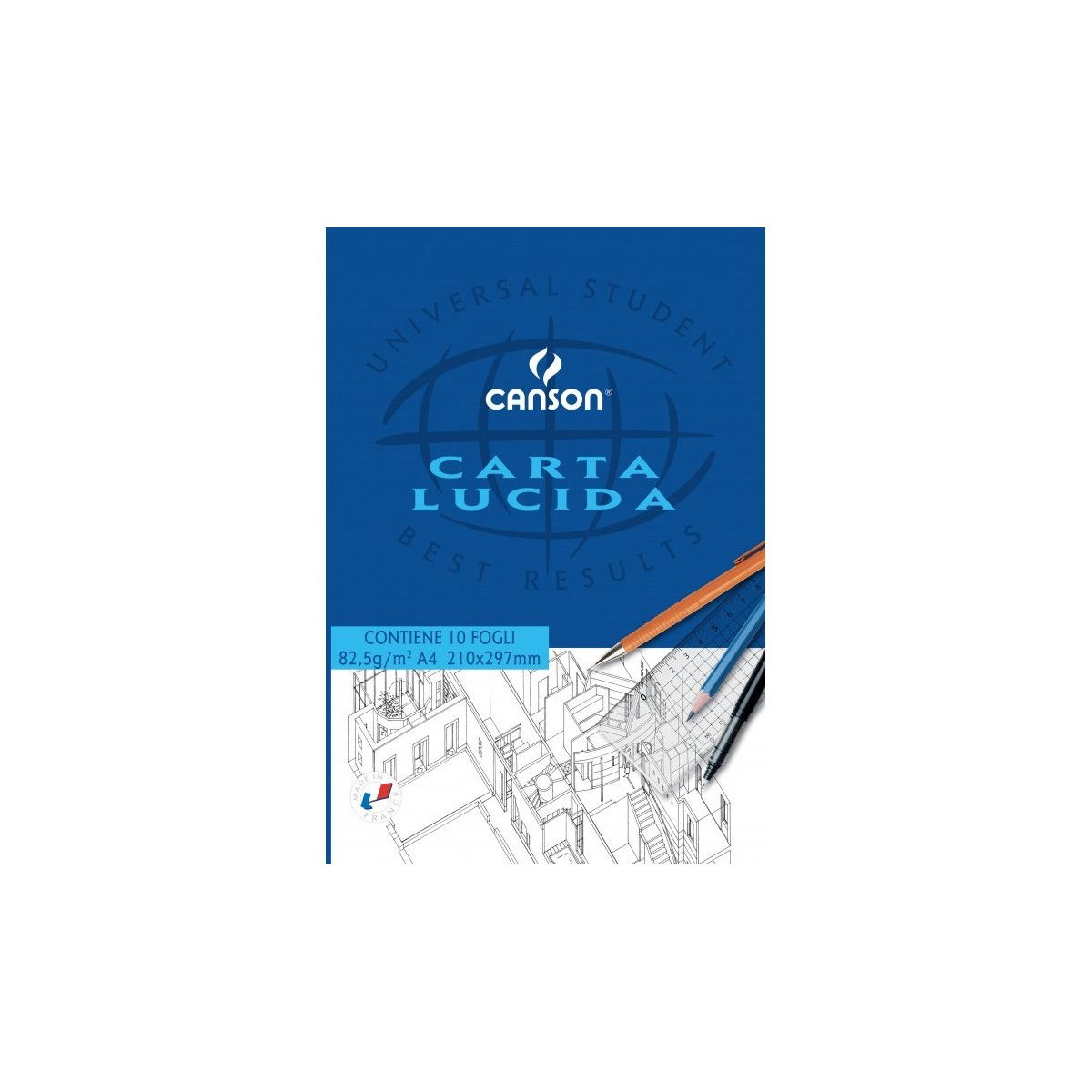 Carta Lucida 10 F formato A4-DRAWING SET