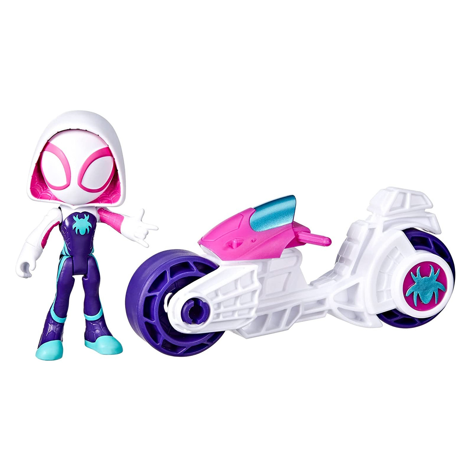 Spiderman Amazing Friends, Moto con Personaggio Ghost-Spider - HASBRO - BAMBINO - td-toys.it