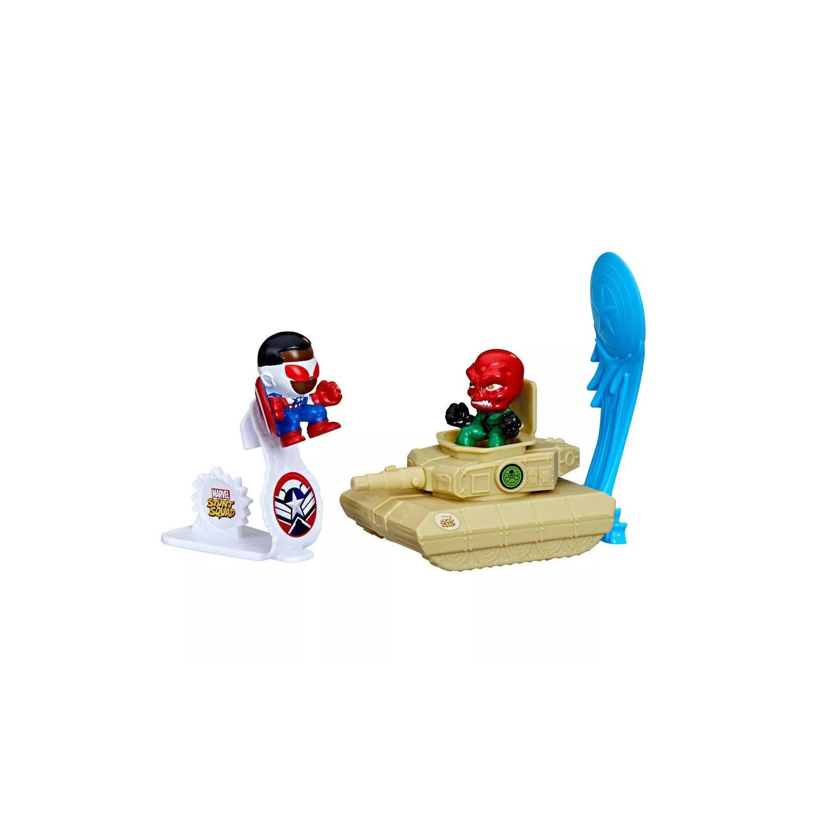 AVENGERS STUNT SQUAD EROI VS CATTIVI CAPTAIN AMERICA VS RED SKULL - HASBRO - BAMBINO - td-toys.it