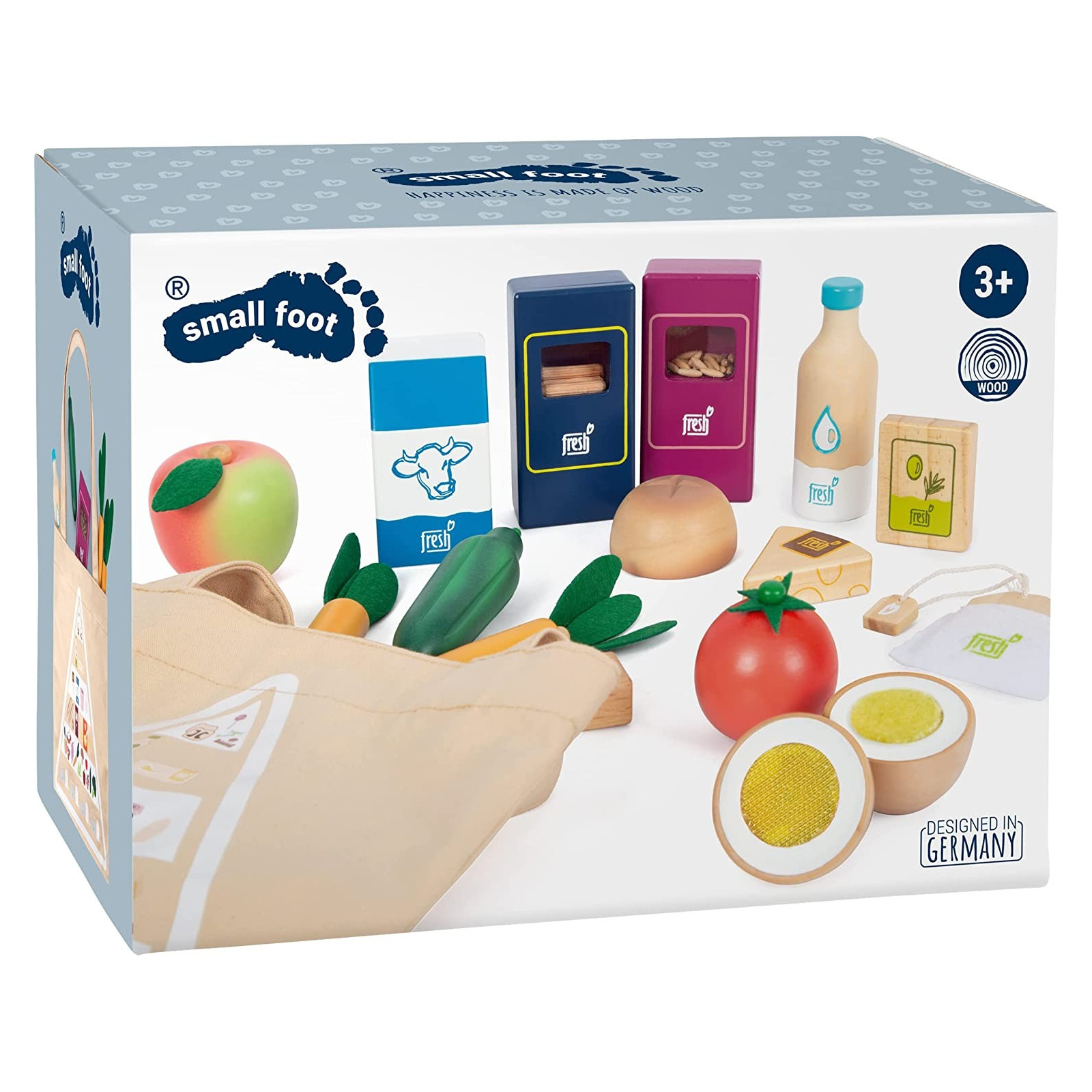 Set di alimenti vegetariani "fresh" - LEGLER - LEGNO - td-toys.it