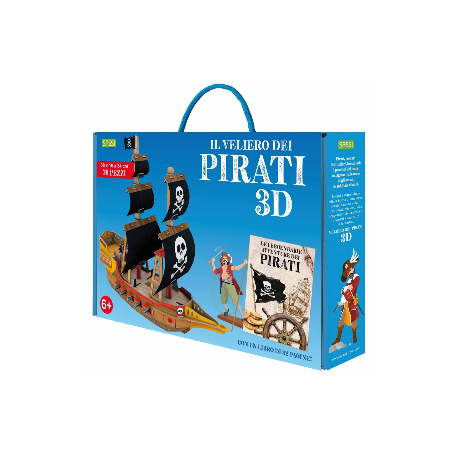 Il veliero dei pirati 3D - SASSI EDITORE - SASSI EDITORE - td-toys.it