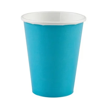 8 Glasses Paper 266ml Blue SUP - Puzzle Party - GLASSES - td-toys.it
