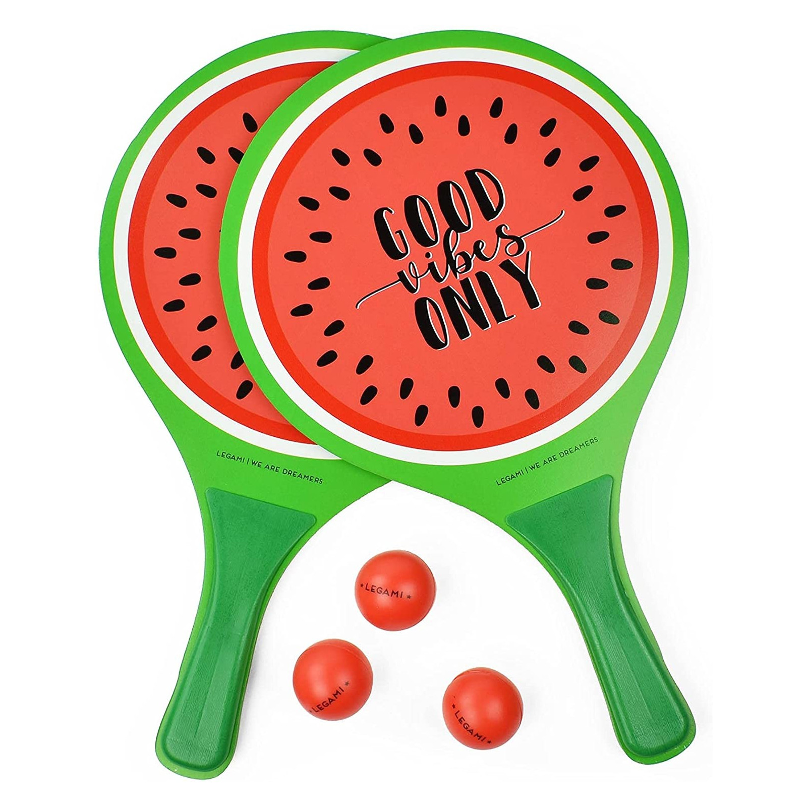 RACCHETTE DA SPIAGGIA - BEACH RACKETS - WATERMELON - LEGAMI MILANO - LEGAMI MILANO - td-toys.it