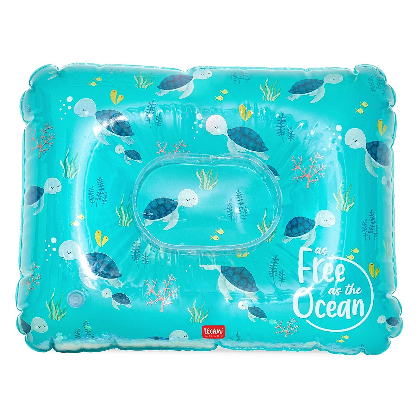 CUSCINO GONFIABILE - INFLATABLE PILLOW - SEA TURTLE - LEGAMI MILANO - LEGAMI MILANO - td-toys.it