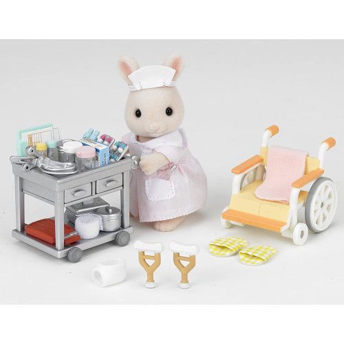 Sylvanian Families - Valigetta Neonato Coniglio e Sedia