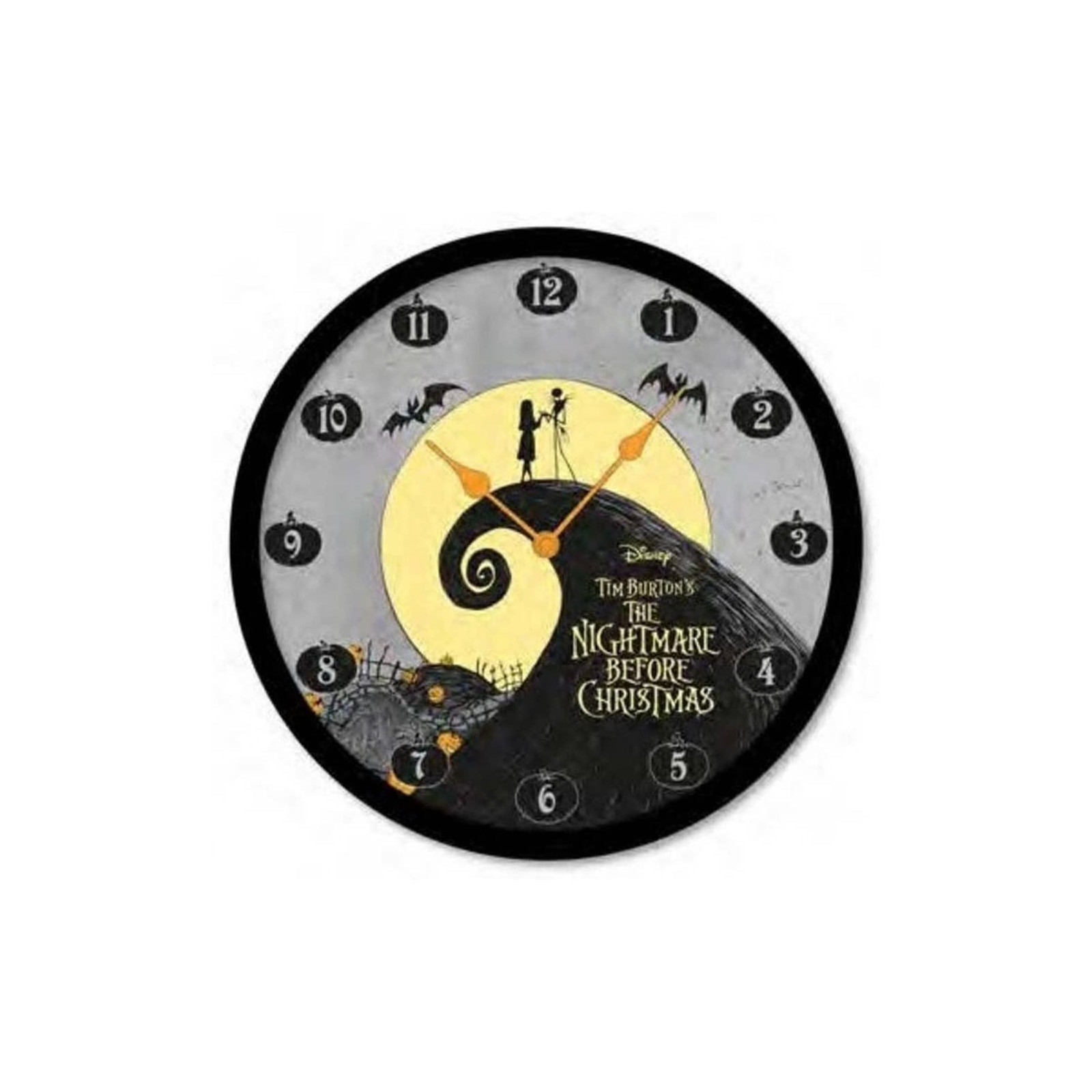 DISNEY NIGHTMARE BEFORE CHRISTMASSILHOUETTE OROLOGIO DA MURO - - OROLOGIO - td-toys.it