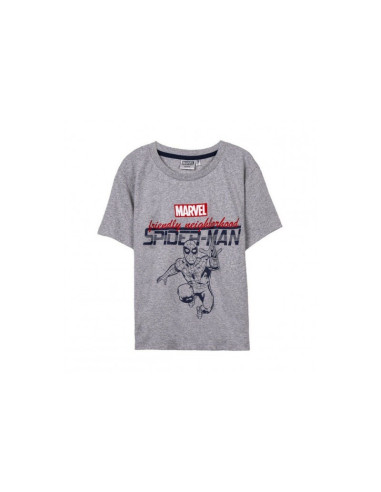 T-SHIRT MANICA CORTA SINGLE JERSEY SPIDERMAN Colore: grigio Gene