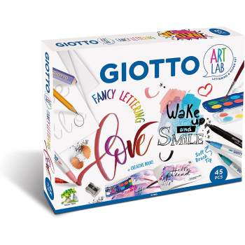 GIOTTO ART LAB LETTERING-PENNE-PENNARELLI-MATITE-GOMME- TD Toys