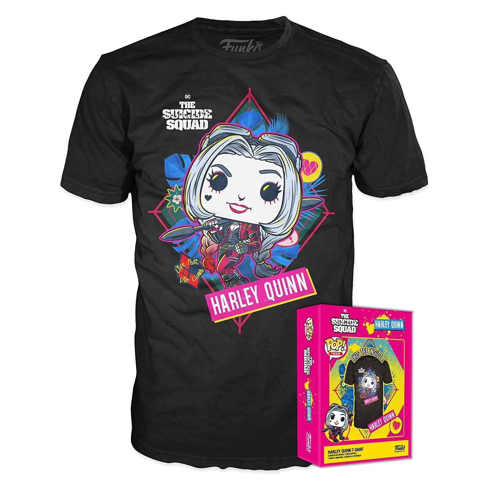 DC COMICS - BOXED TEE - HARLEY QUINN (TSHIRTS) - FUNKO POP! - T SHIRT - td-toys.it