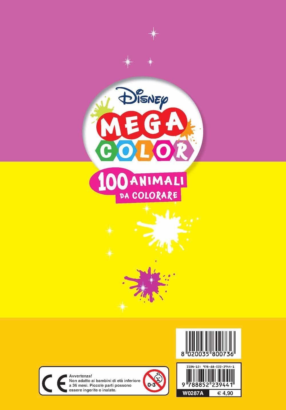 Libro da Colorare Disney Mega Color Avventure per tutti! Con