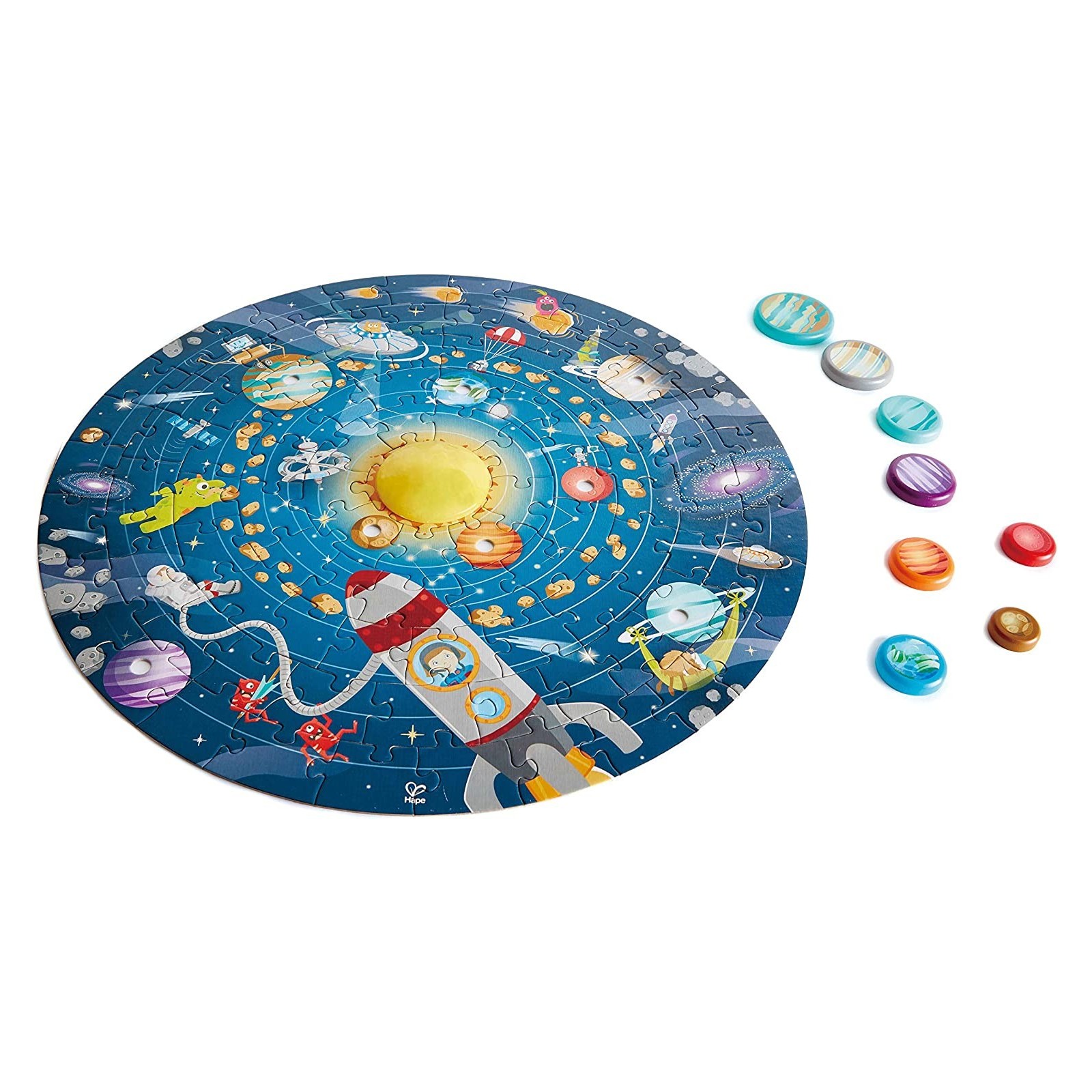 Puzzle sistema solare con led-PUZZLE