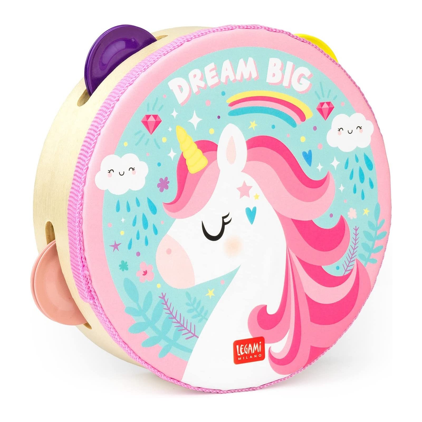 TAMBURELLO - SHAKE IT UP! - UNICORN - LEGAMI MILANO - LEGAMI MILANO - td-toys.it