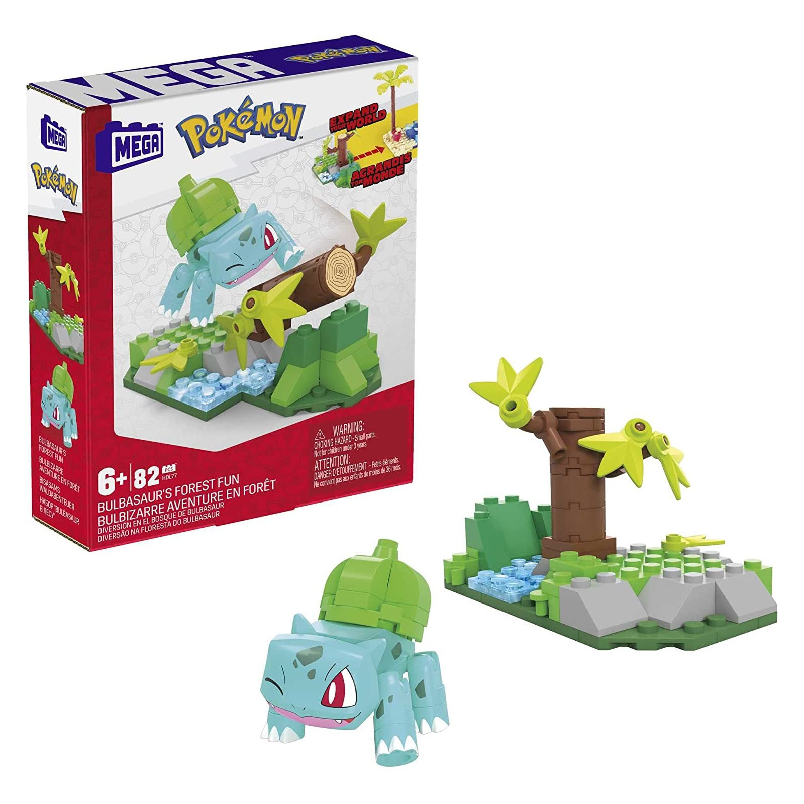 MEGABRAND POKEMON ADVENTURE BUILD.HDL75 BULBASAUR - THE POKEMON COMPANY INTERNATIONAL - UNISEX - td-toys.it