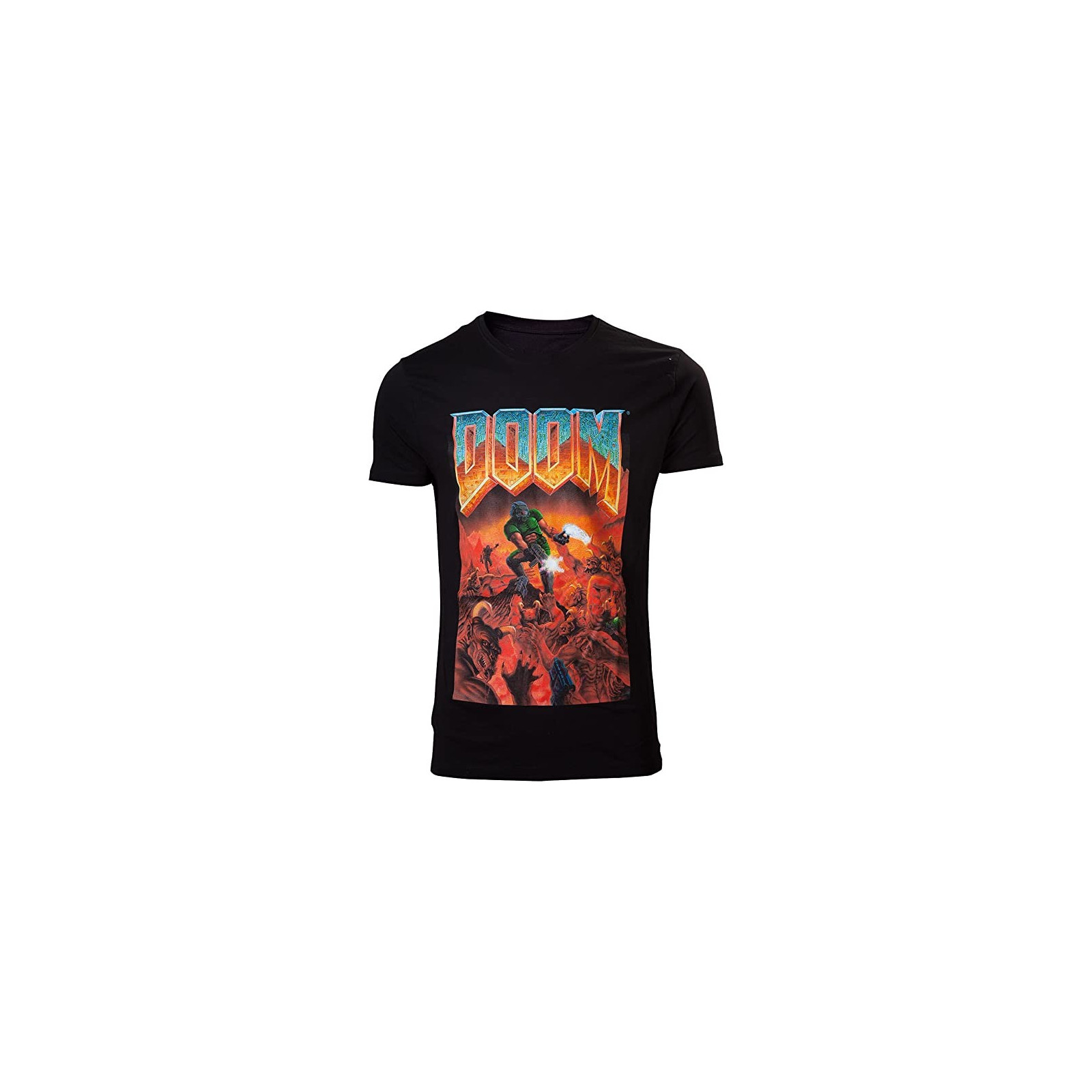 DOOM - Classic Boxart Men's Short Sleeved T-shirt - M - DIFUZED - T-SHIRTS - td-toys.it