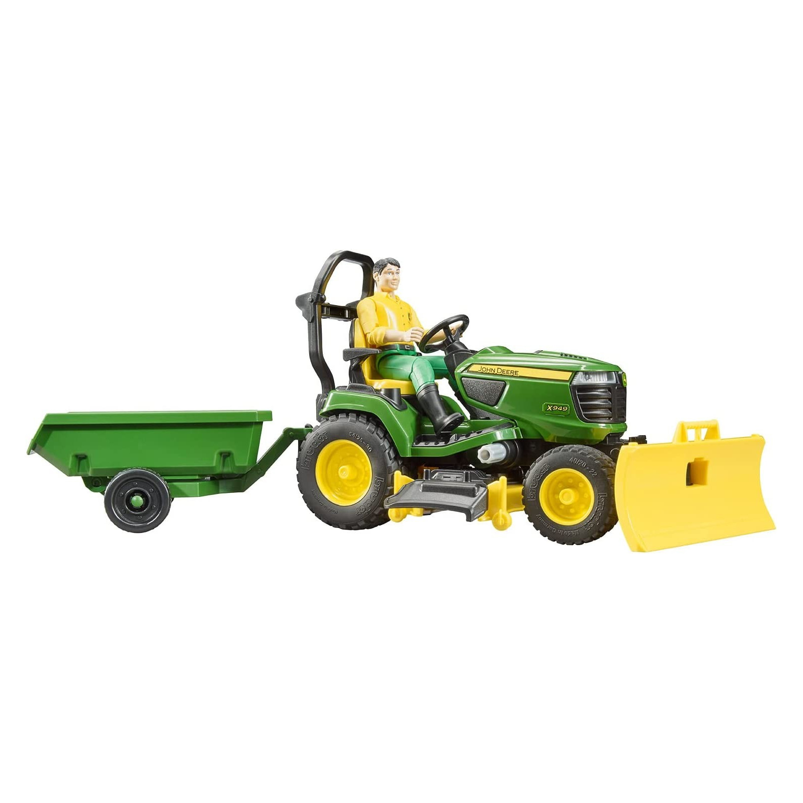 BRUDER JOHN DEERE TRATTORE TOSAERBA 62104 - BRUDER - BAMBINO - td-toys.it