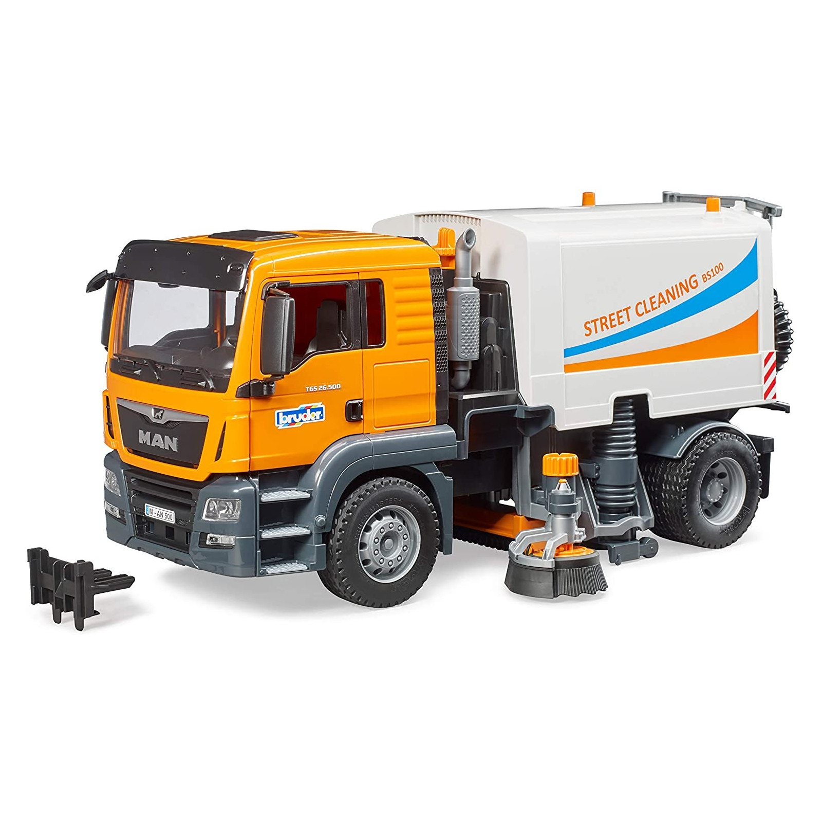 BRUDER CAMION MAN TGS PULIZIA STRADE-BAMBINO