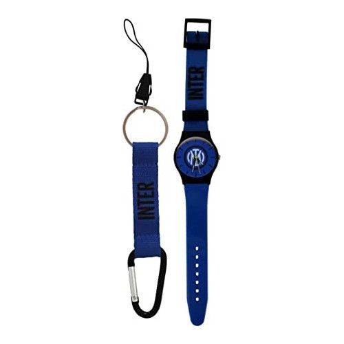 KIT OROLOGIO DA POLSO E PORTACHIAVI CON MOSCHETTONE INTER Set regal