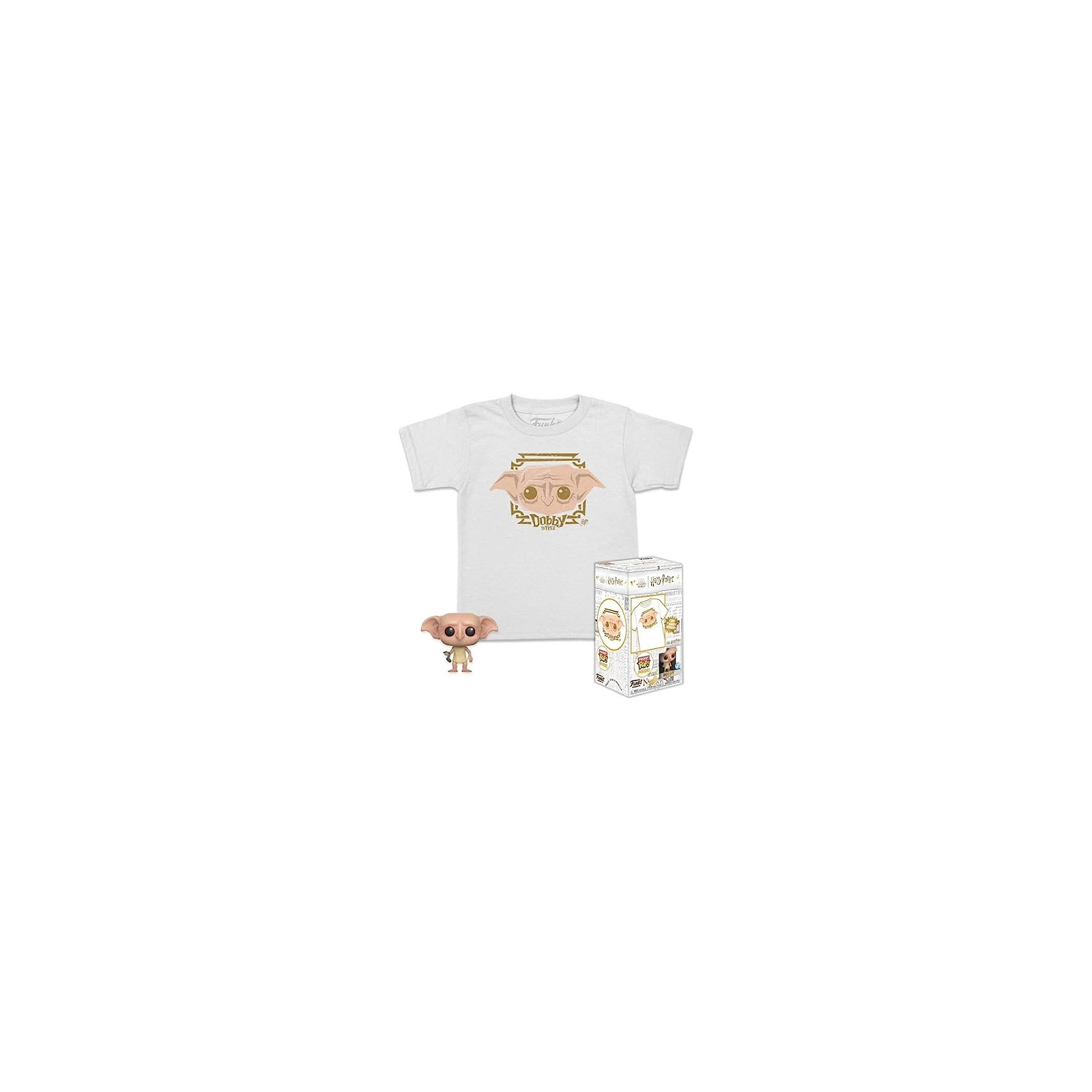 Harry Potter - Pocket Pop Funko & Tee Box Dobbie (T-Shirt 9-10) M - FUNKO POP! - T-SHIRTS - td-toys.it